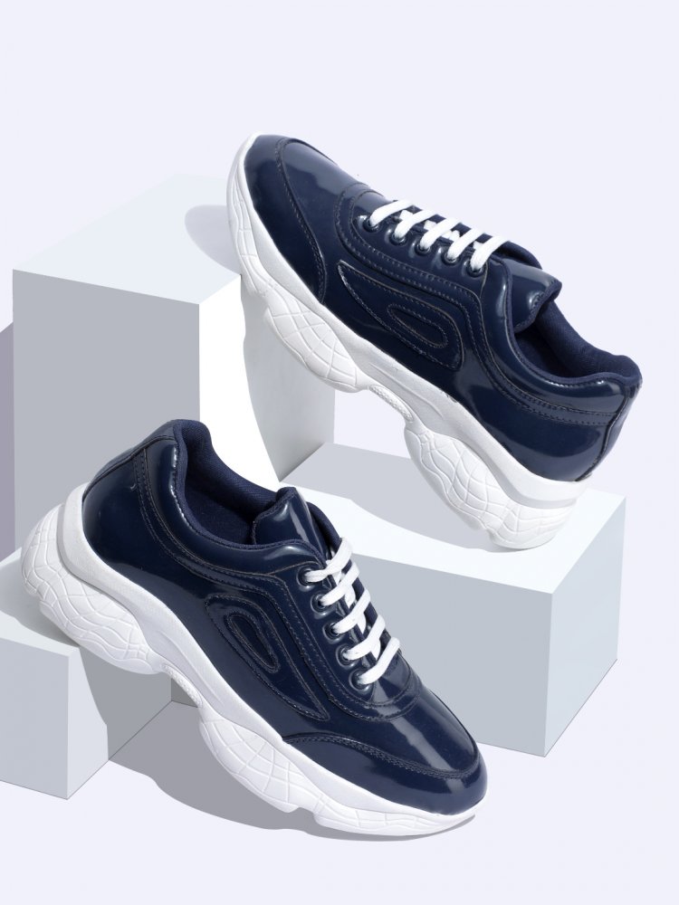 OneShine Chunky Sole Blue Sneakers