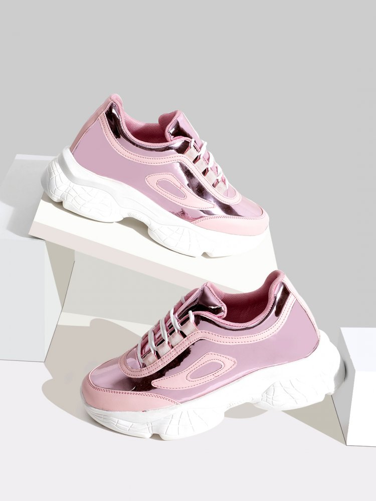 OneShine Chunky Sole Pink Sneaker