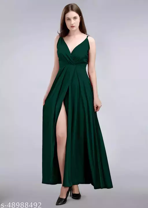 Imported Urbane Feminine Women Dresses - Green