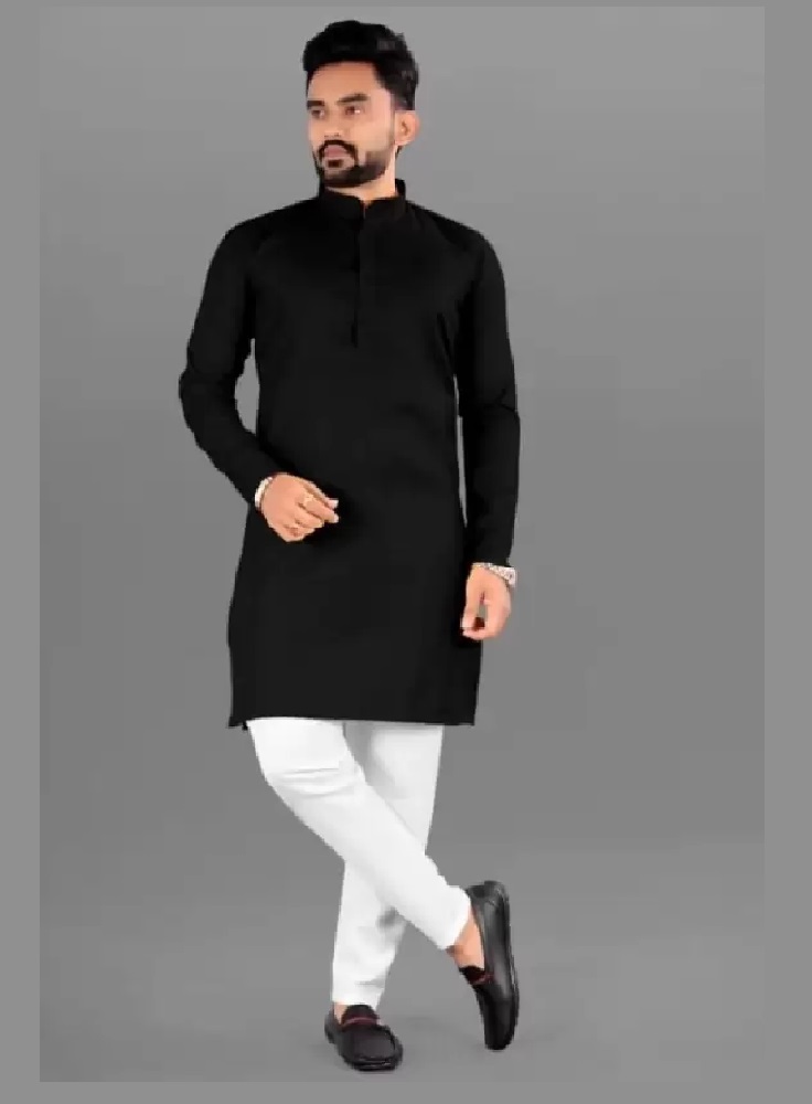 Men Cotton Blend Kurta