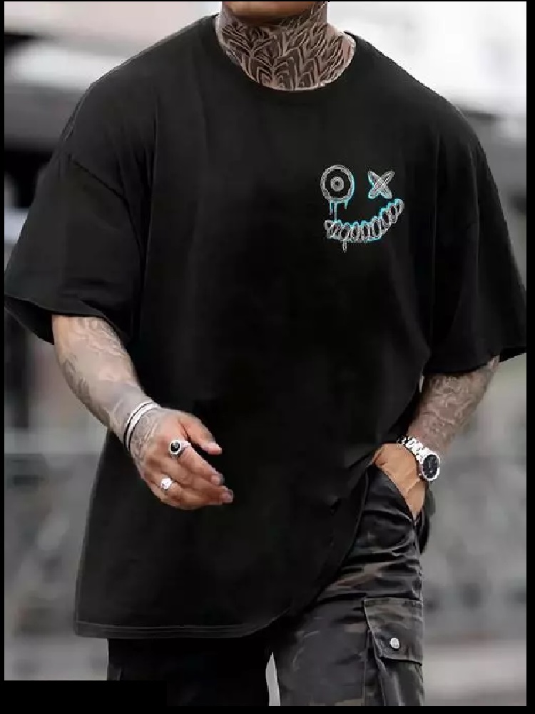 Mens Oversized Graphic Printed T shirt