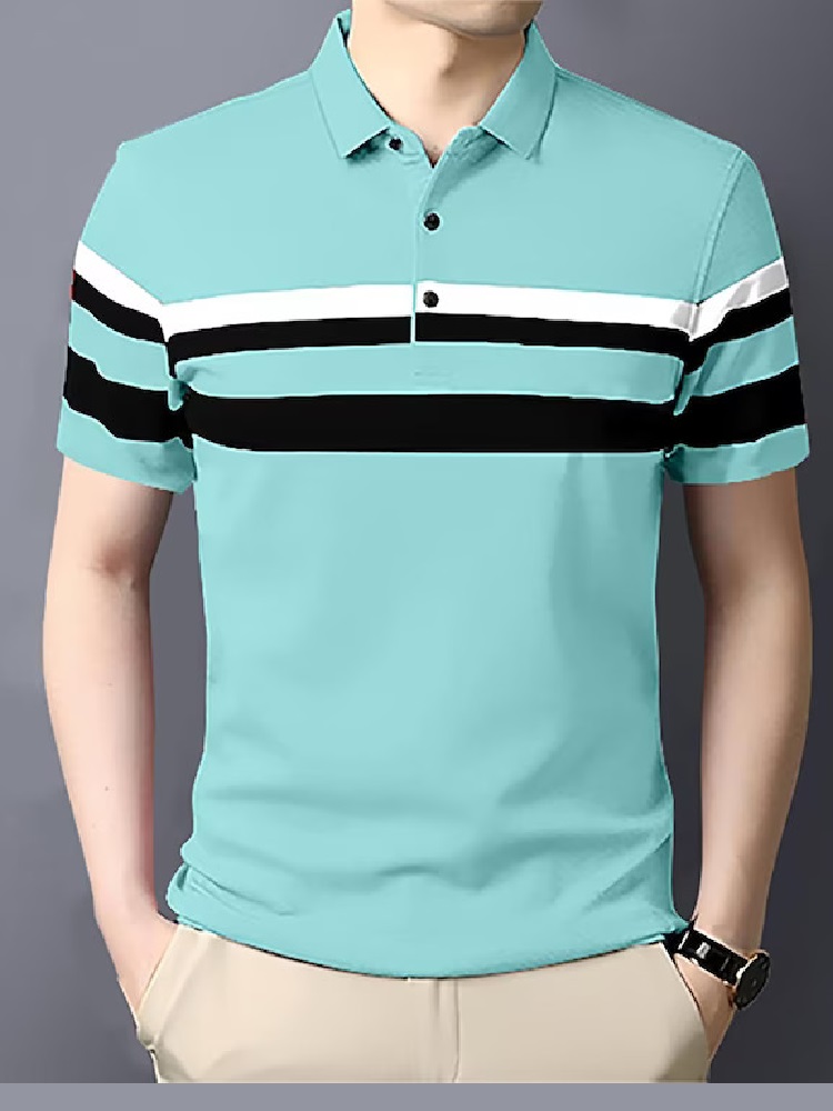 Men's Striped Polo Tshirts