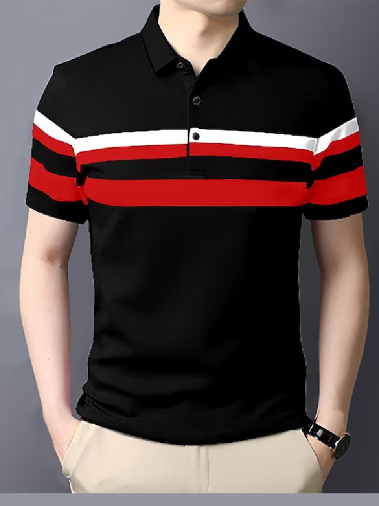 Men's Striped Polo Tshirts