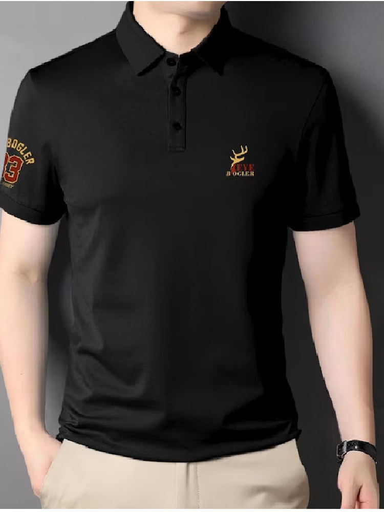 Men's Solid Polo Neck Half Sleeves T-Shirt