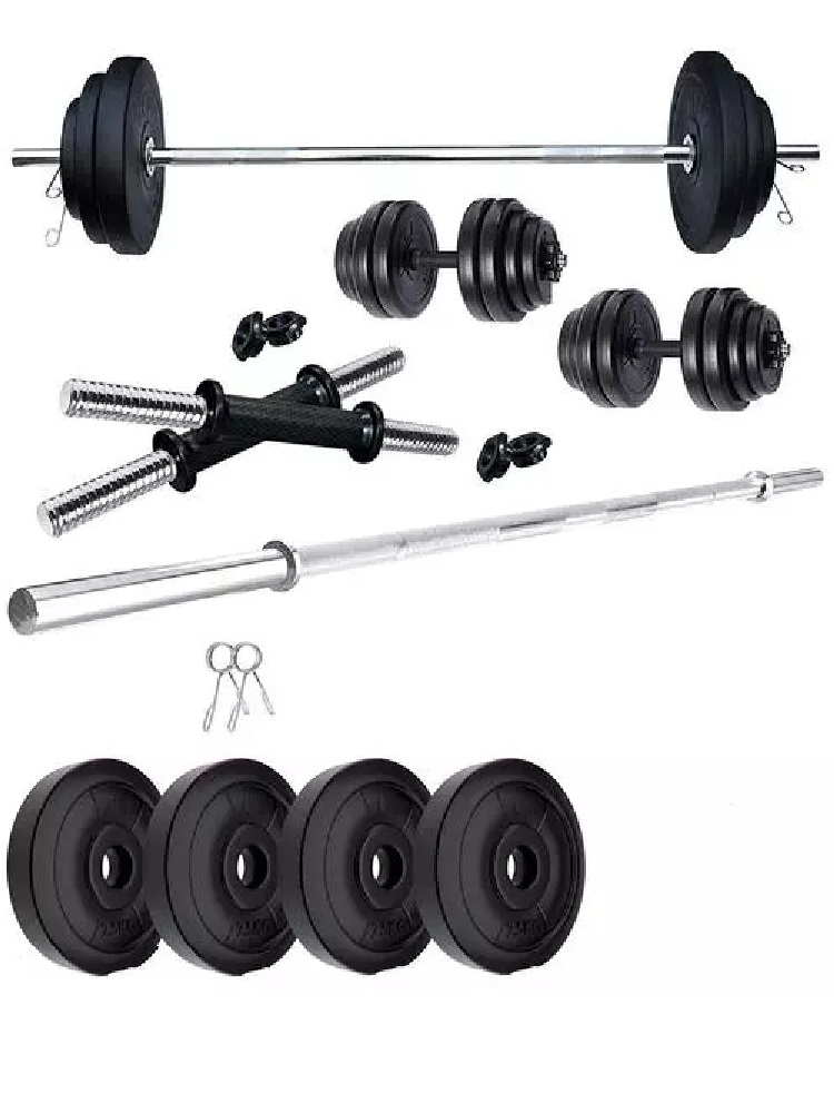 8kg Home Gym Set, WITH 3FT PLAIN ROD AND DUMBBELS RODS BEST HOME KIT