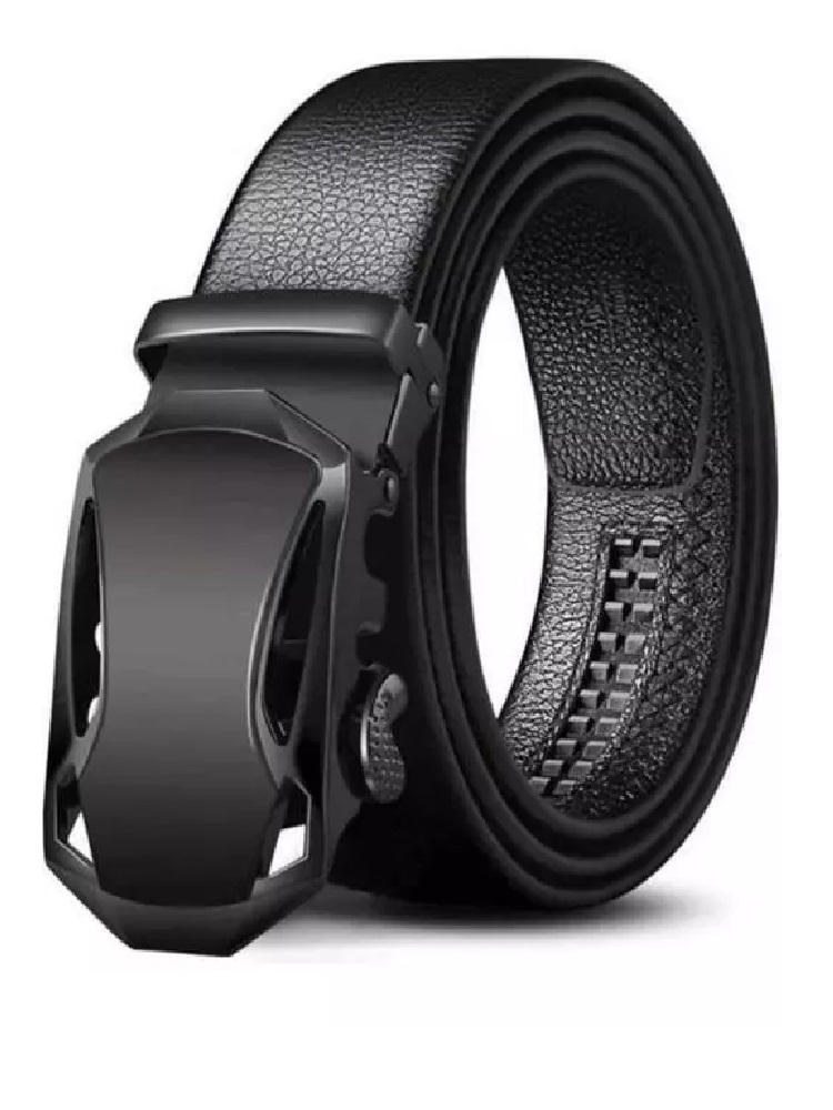 Men Casual Leather Belt (BLACK)