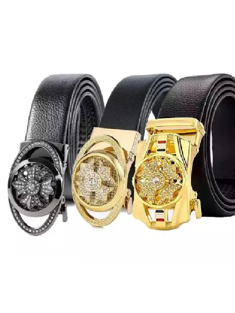 SHOPBREAK COMBO OF 3 MEN'S STYLISH & TRENDY AUTOLOCK BELTS 0