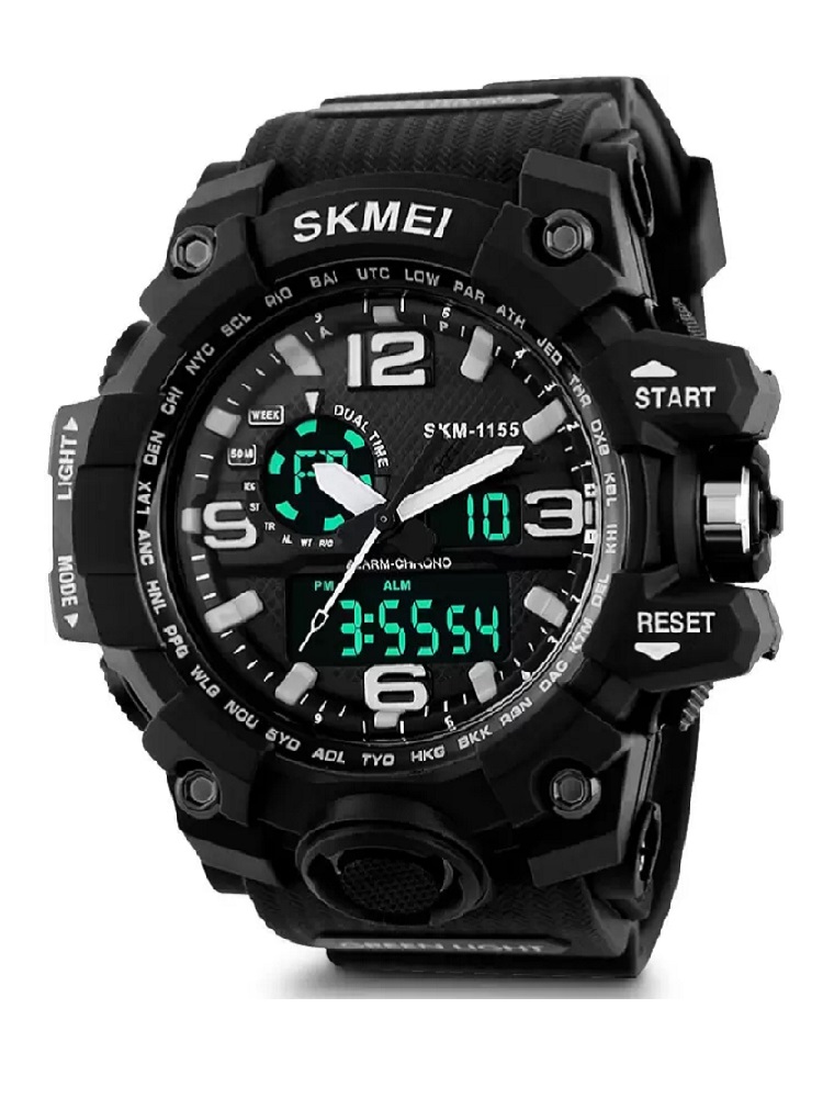 SKMEI  Sports Analog-Digital Watch - For Men & Women Gmarks -1327 Black