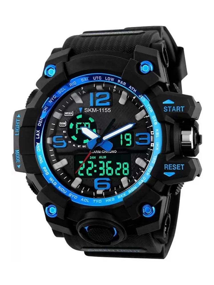 SKMEI  Sports Analog-Digital Watch - For Men & Women Gmarks -1327 Blue
