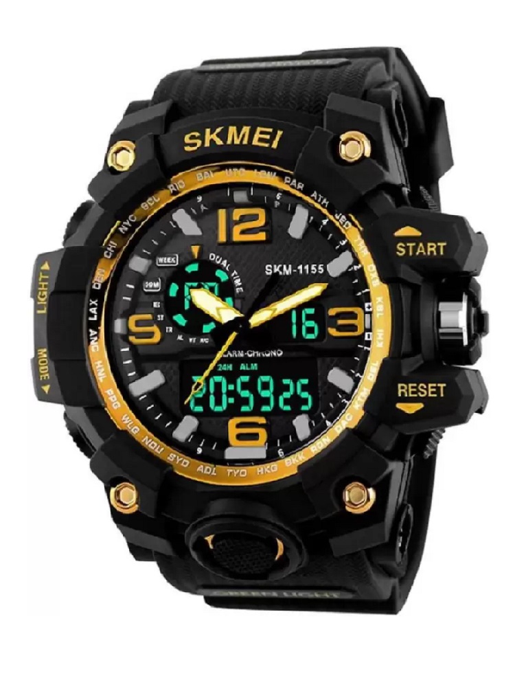 SKMEI  1155 yellow 66 Analog-Digital Watch - For Boys NUN 1155 yellow Sports Analog-Digital Watch - F