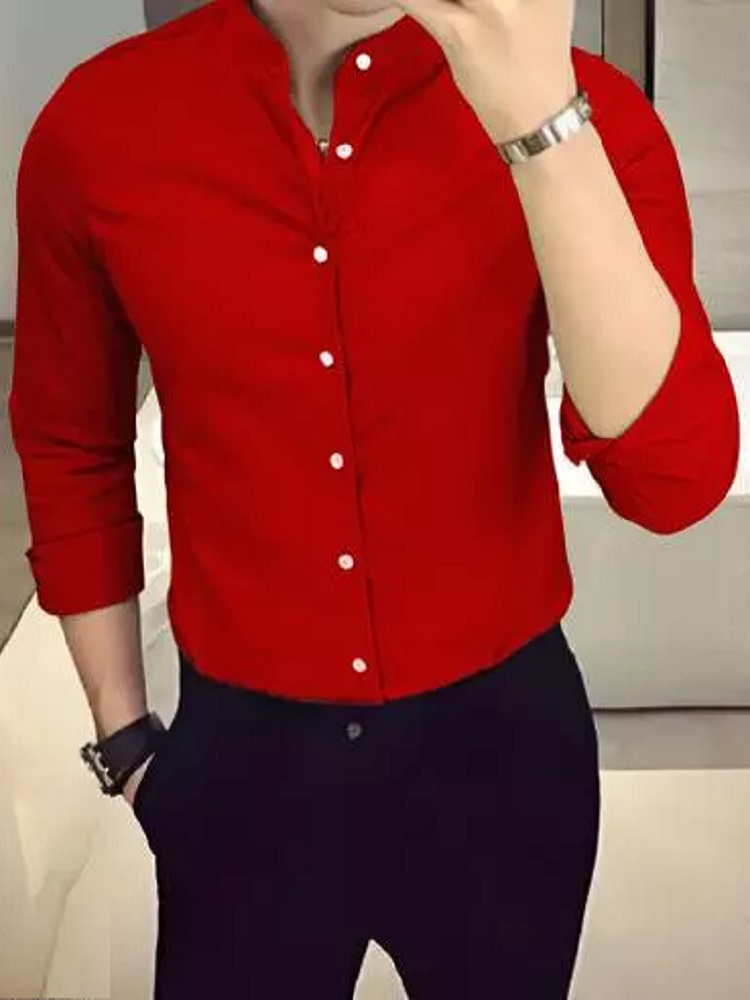 Imported Formal Shirts For Mens (Red)